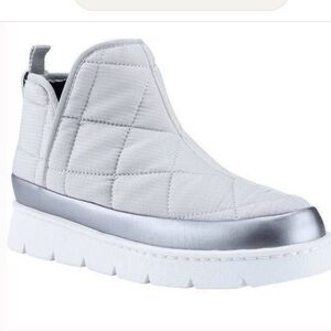 Marc‎ Fisher Grey Boot Kori Quilted Ankle Bootie Silver Trim 9.5 
#10